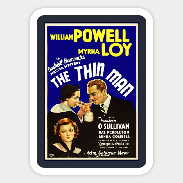 The Thin Man Sticker by Vandalay Industries